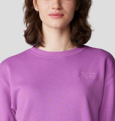 Women's MHW Logo Pullover Crew, Color: Lilac Glow, image 16