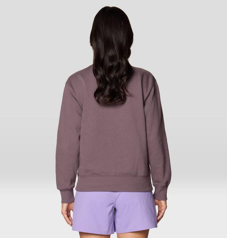 Women's MHW Logo Pullover Crew, Color: Purple Sage, image 2