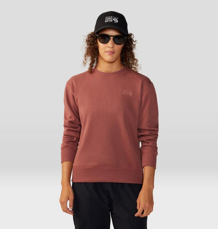 Women's MHW Logo Pullover Crew, Color: Clay Earth, image 5