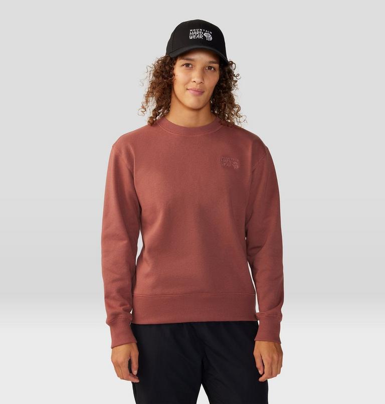 Women's MHW Logo Pullover Crew, Color: Clay Earth, image 6