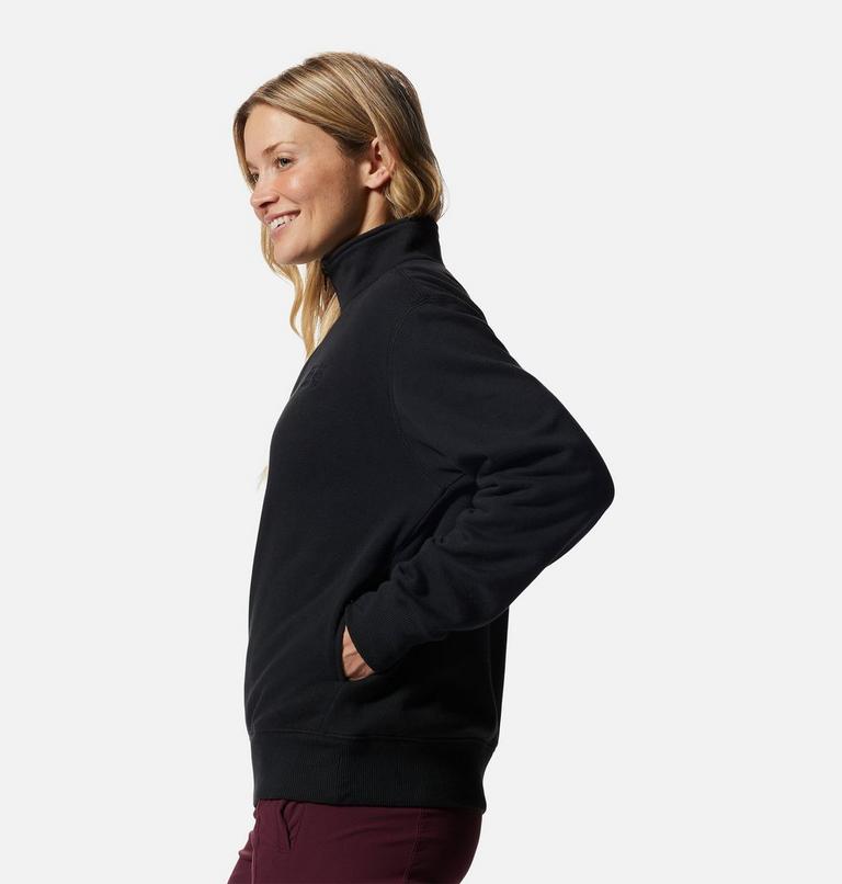 Women's MHW Logo 1/4 Zip, Color: Black, image 3