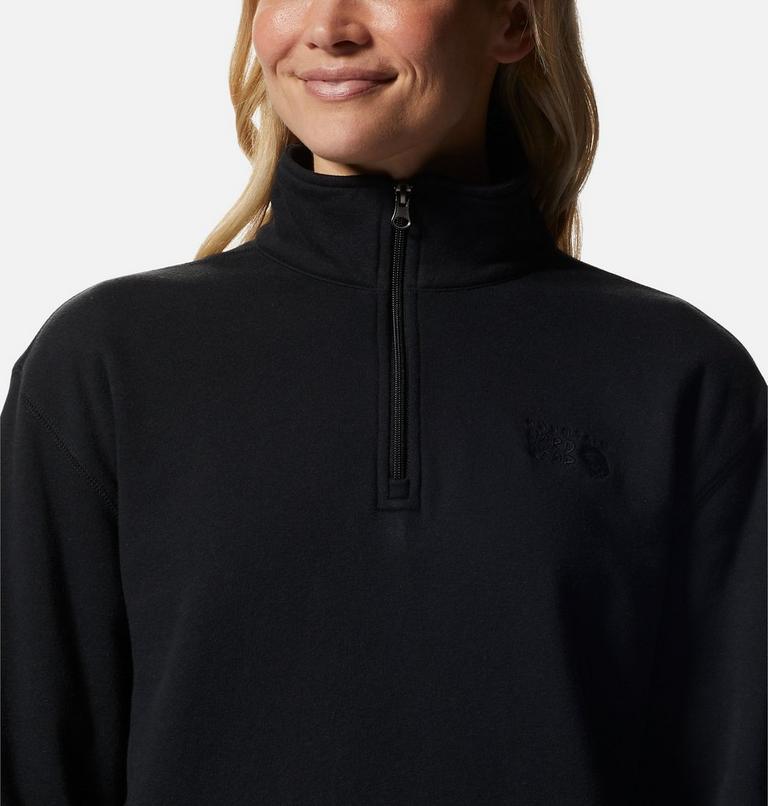 Women's MHW Logo 1/4 Zip, Color: Black, image 4