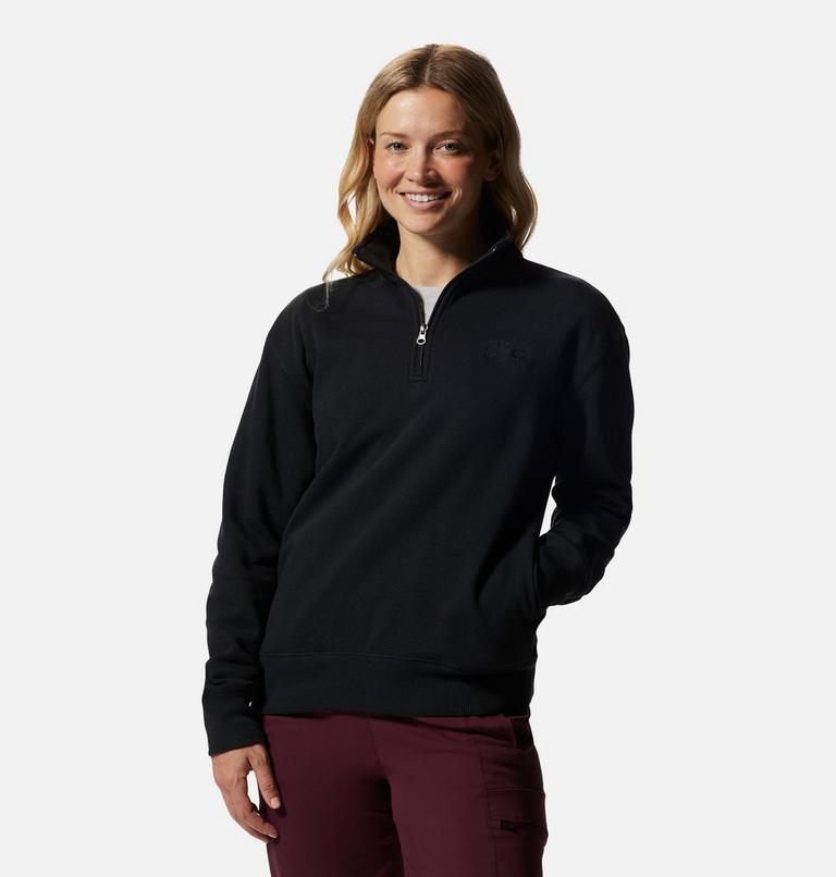 Women's MHW Logo 1/4 Zip, Color: Black, image 5