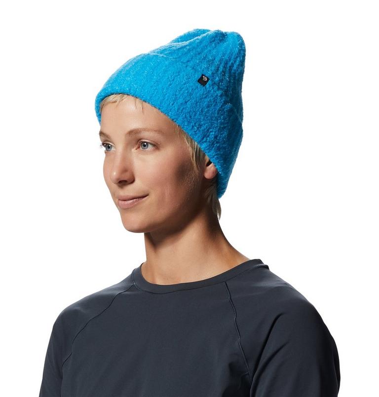 Women's PlushKnit Beanie, Color: Electric Sky, image 3