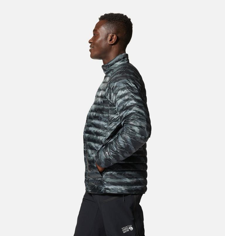 Men's Ghost Whisperer Snap Jacket, Color: Black Paintstrokes Print, image 3