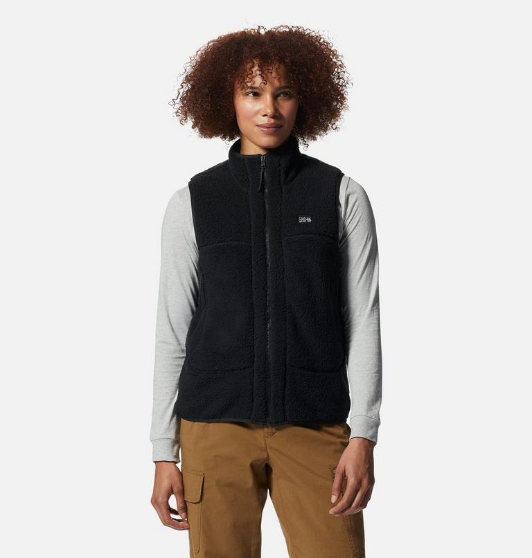 Women's HiCamp Fleece Vest, Color: Black, image 1