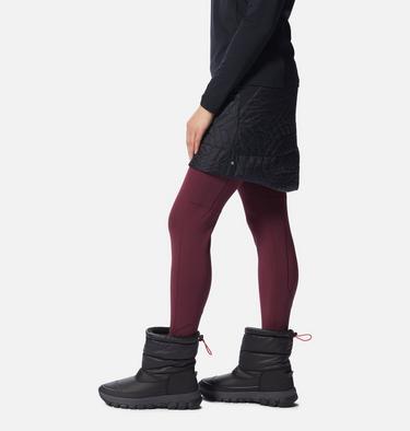 Women's Trekkin Insulated Mini Skirt, Color: Black, image 3