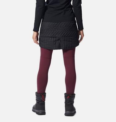 Women's Trekkin Insulated Mini Skirt, Color: Black, image 2