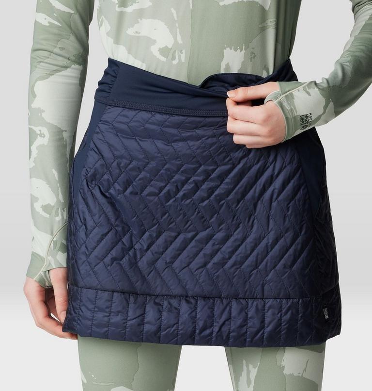 Women's Trekkin Insulated Mini Skirt, Color: Abyss, image 5