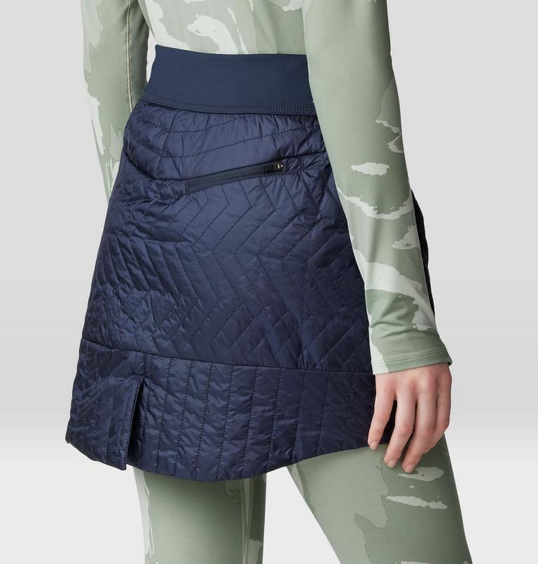 Women's Trekkin Insulated Mini Skirt, Color: Abyss, image 6