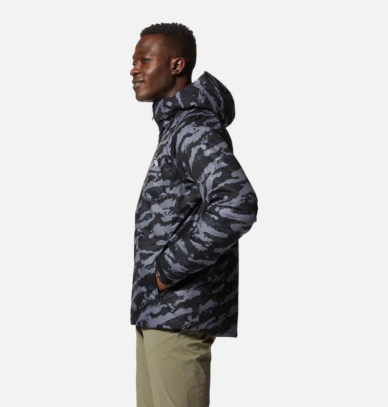 Men's Stretch Ozonic Insulated Jacket, Color: Black Paintstrokes Print, image 3