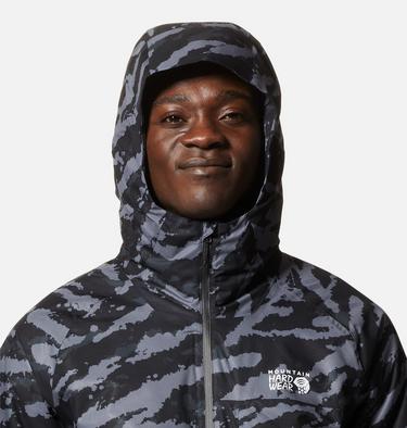 Men's Stretch Ozonic Insulated Jacket, Color: Black Paintstrokes Print, image 8