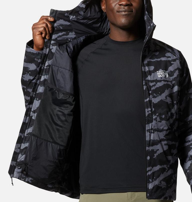 Men's Stretch Ozonic Insulated Jacket, Color: Black Paintstrokes Print, image 9