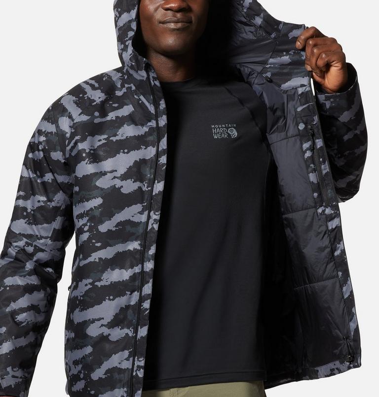 Men's Stretch Ozonic Insulated Jacket, Color: Black Paintstrokes Print, image 10