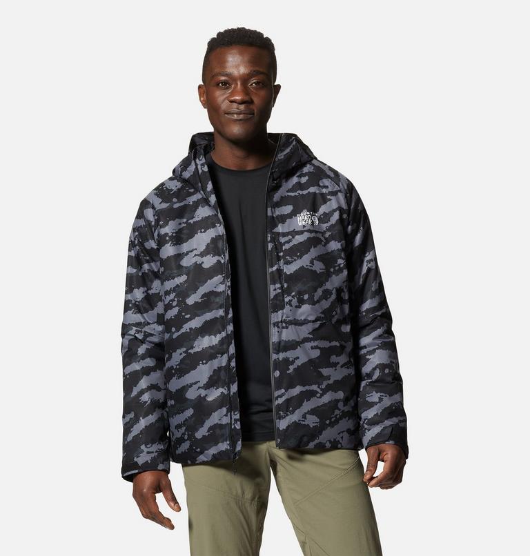 Men's Stretch Ozonic Insulated Jacket, Color: Black Paintstrokes Print, image 11