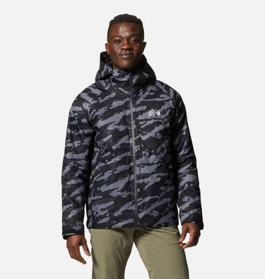 Men's Stretch Ozonic Insulated Jacket, Color: Black Paintstrokes Print, image 5