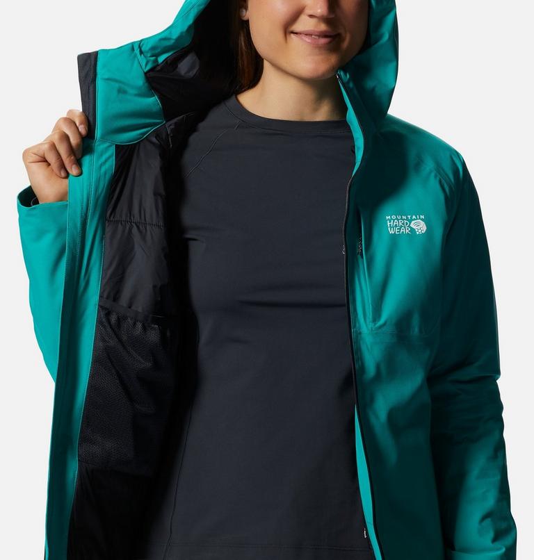 Manteau isolé Stretch Ozonic Femme, Color: Synth Green, image 9