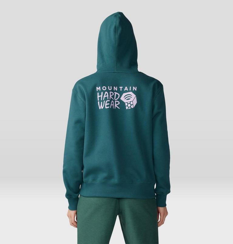 Women's MHW Logo Pullover Hoody, Color: Aqua Green, image 2