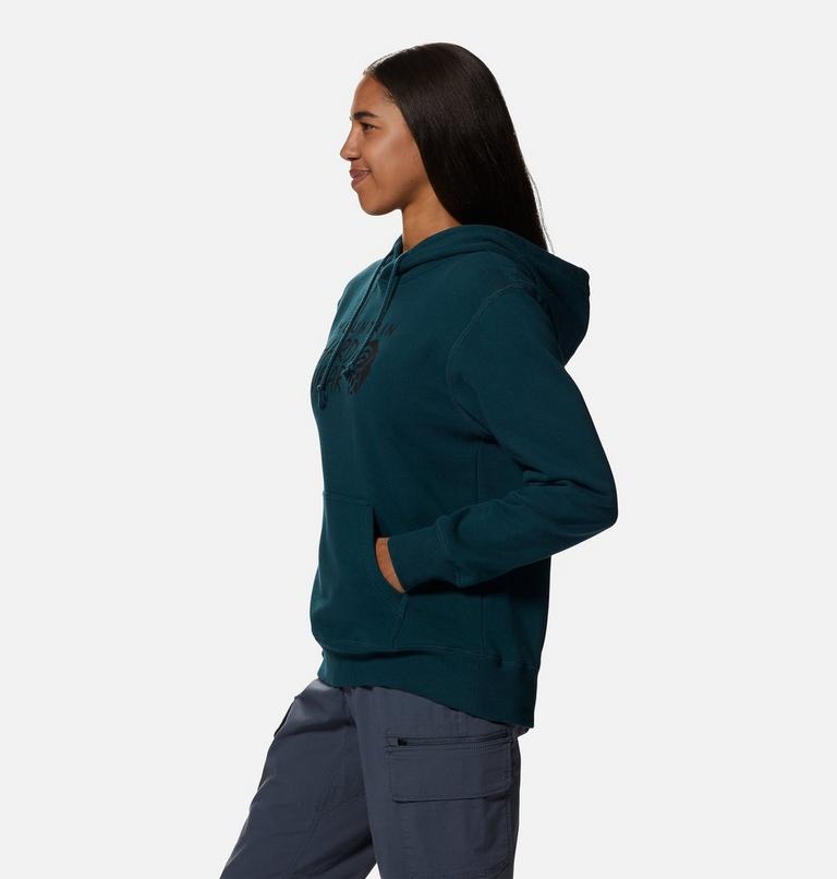 Women's MHW Logo Pullover Hoody, Color: Dark Marsh, image 3