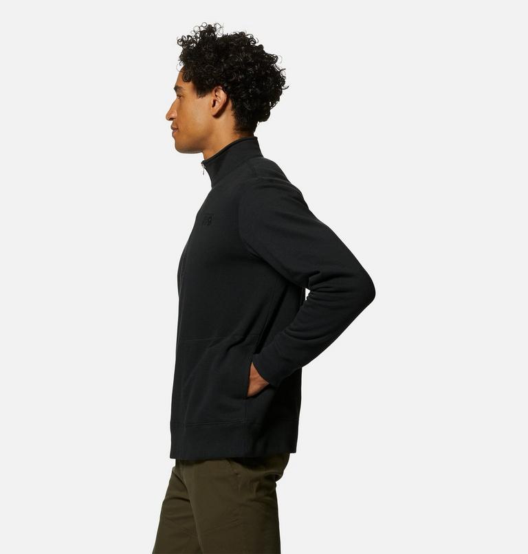Chandail à demi-fermeture éclair MHW Logo Homme, Color: Black, image 3