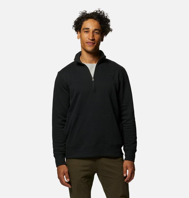 Chandail à demi-fermeture éclair MHW Logo Homme, Color: Black, image 5