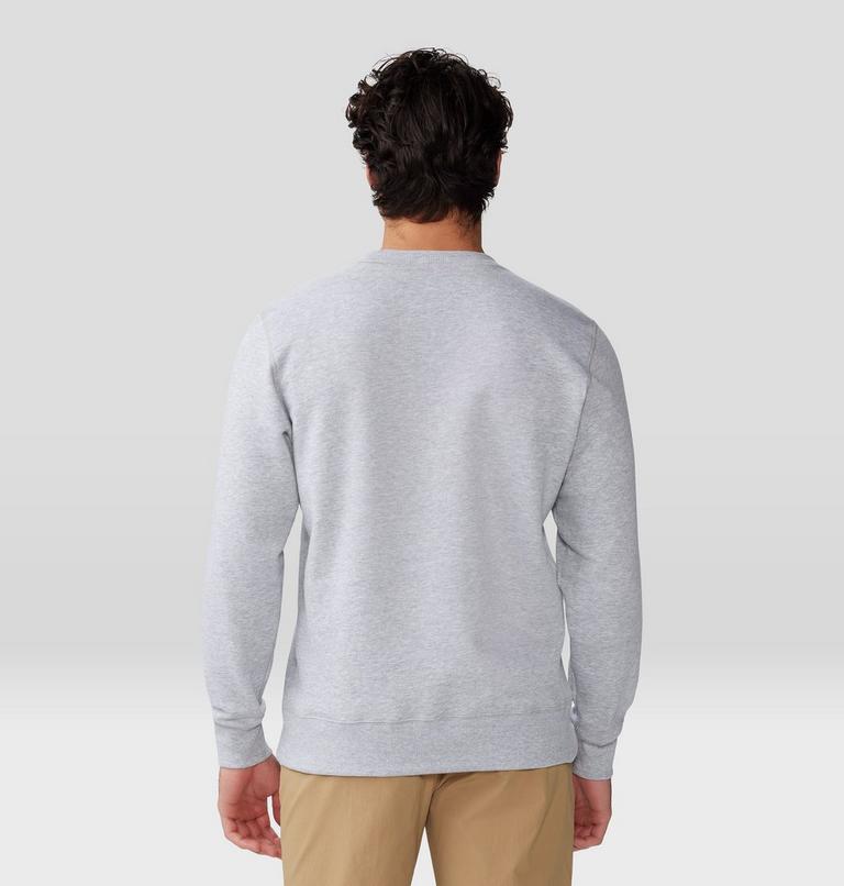 Men's MHW Logo Pullover Crew, Color: Hardwear Grey Heather, image 2
