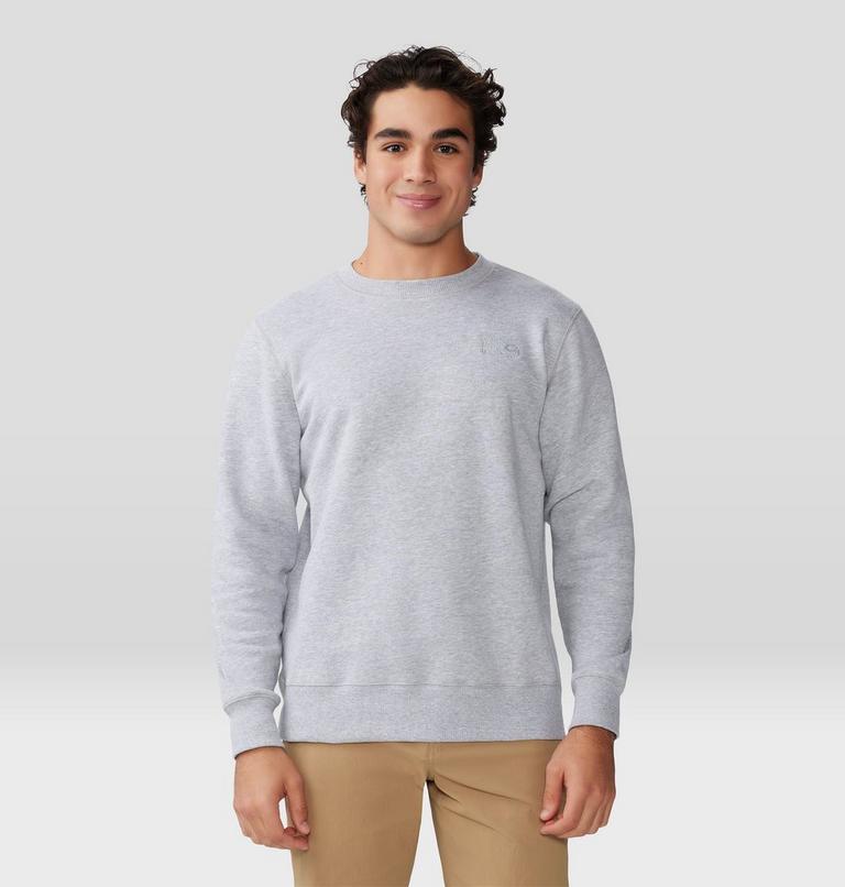 Men's MHW Logo Pullover Crew, Color: Hardwear Grey Heather, image 1