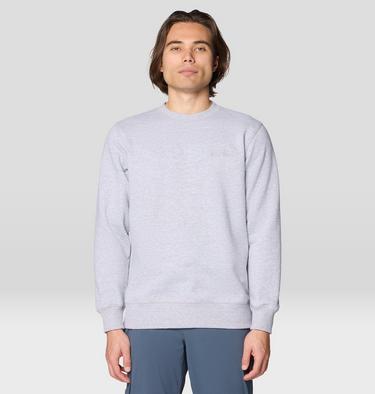 Men's MHW Logo Pullover Crew, Color: Hardwear Grey Heather, image 1