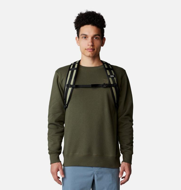 Men's MHW Logo Pullover Crew, Color: Dark Pine, image 5