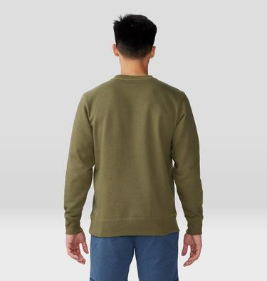 Men's MHW Logo Pullover Crew, Color: Combat Green, image 10