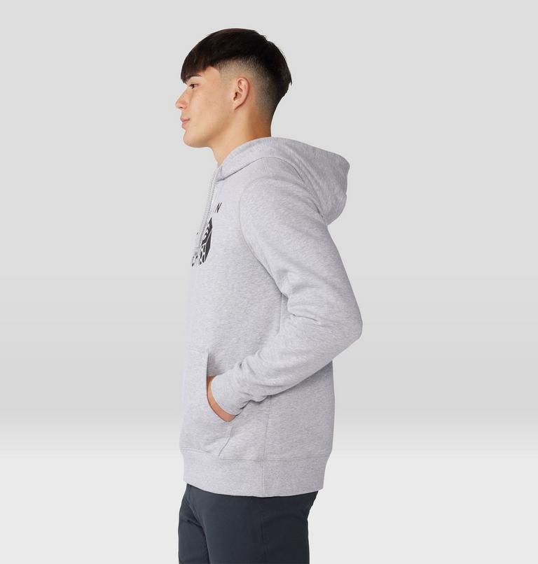 Chandail à capuchon MHW Logo Homme, Color: Hardwear Grey Heather, image 3