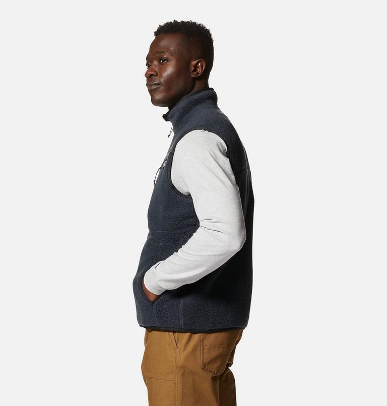 Men's HiCamp Fleece Vest, Color: Dark Storm, image 3