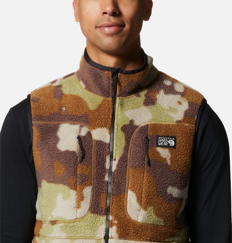 Men's HiCamp Fleece Vest, Color: Corozo Nut Pines Camo, image 4