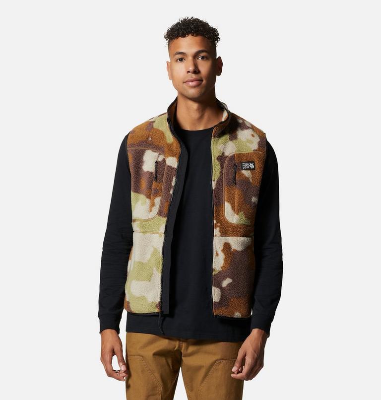 Men's HiCamp Fleece Vest, Color: Corozo Nut Pines Camo, image 6