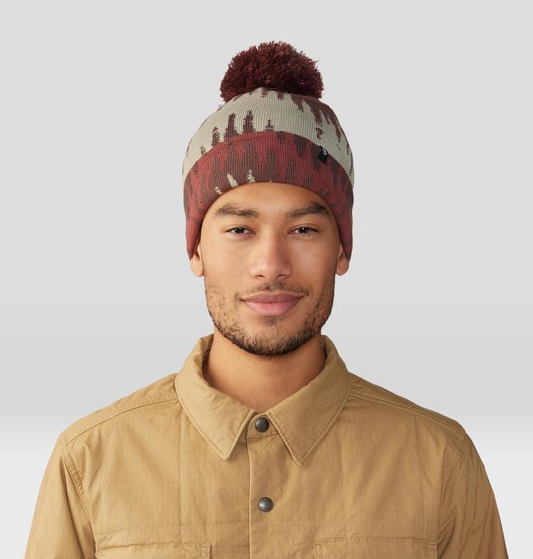 Gas Station Beanie, Color: Clay Earth Zig Zag, image 1