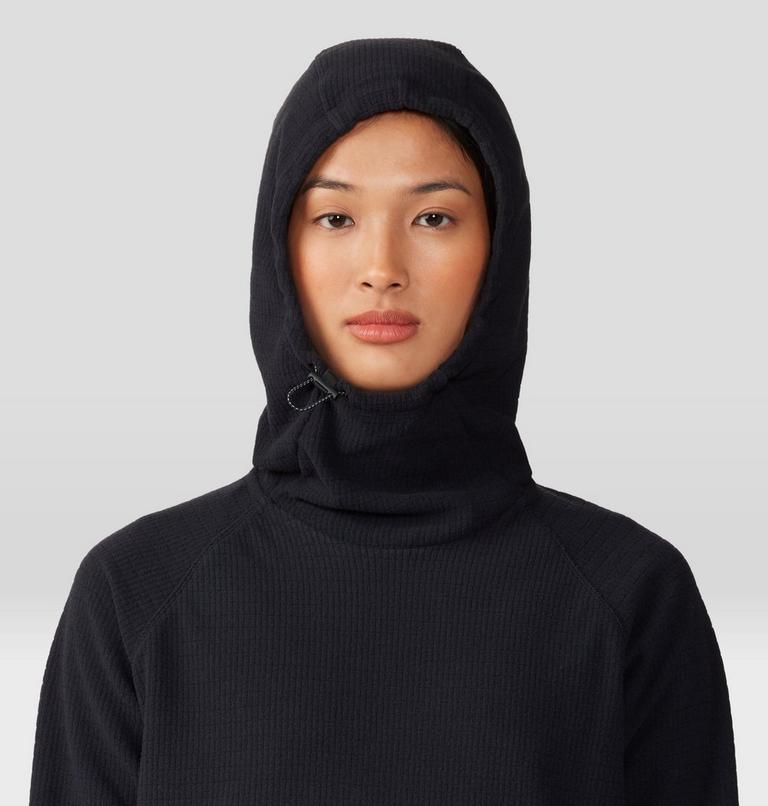 Women's Summit Grid Tunic Hoody, Color: Black, image 4