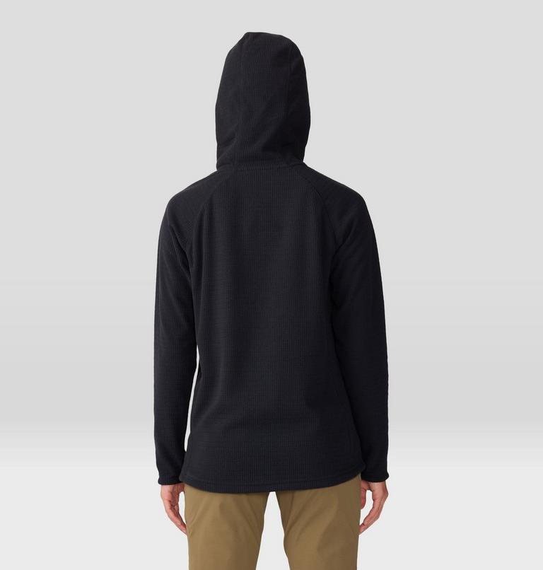 Women's Summit Grid Tunic Hoody, Color: Black, image 2