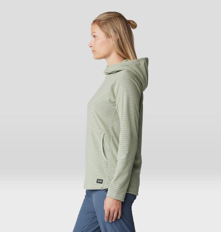 Femme Summit Grid Tunic Chandail à capuchon, Color: White Sage, image 3