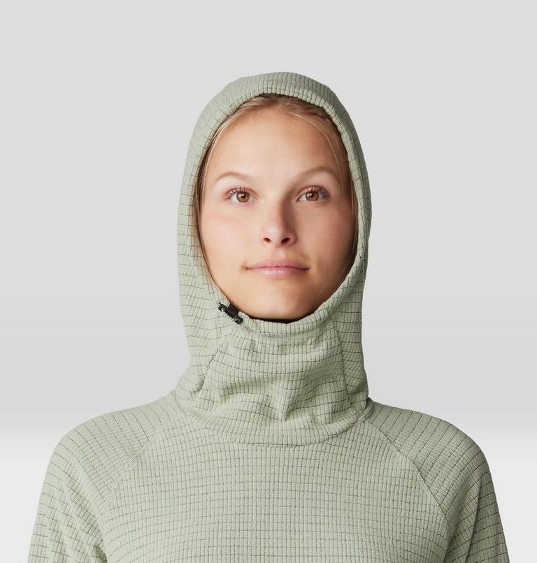 Femme Summit Grid Tunic Chandail à capuchon, Color: White Sage, image 4