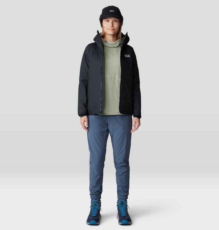 Femme Summit Grid Tunic Chandail à capuchon, Color: White Sage, image 7