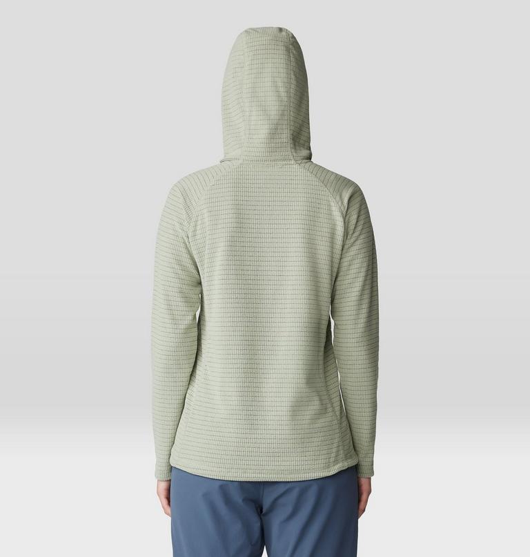 Femme Summit Grid Tunic Chandail à capuchon, Color: White Sage, image 2