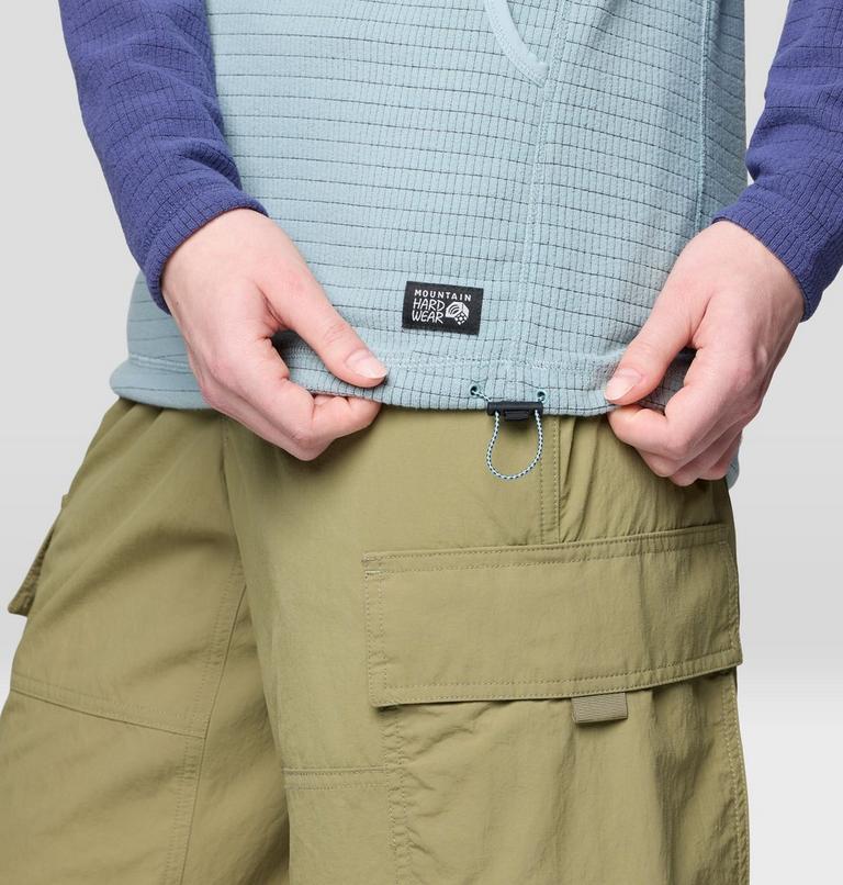 Women's Summit Grid Tunic Hoody, Color: Ice Shadow, Lapis Dusk, image 6