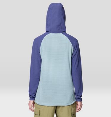 Women's Summit Grid Tunic Hoody, Color: Ice Shadow, Lapis Dusk, image 11