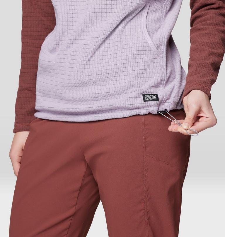 Women's Summit Grid Tunic Hoody, Color: Atmospheric, Bourbon Brown, image 6