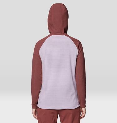 Women's Summit Grid Tunic Hoody, Color: Atmospheric, Bourbon Brown, image 3