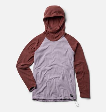Women's Summit Grid Tunic Hoody, Color: Atmospheric, Bourbon Brown, image 2