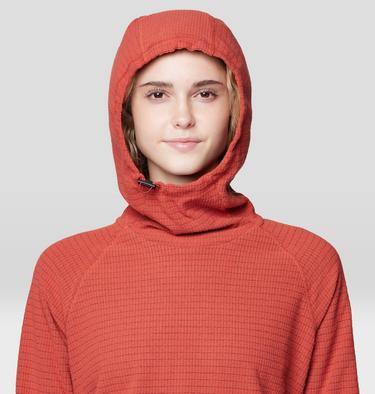 Women's Summit Grid Tunic Hoody, Color: Mars Red, image 16