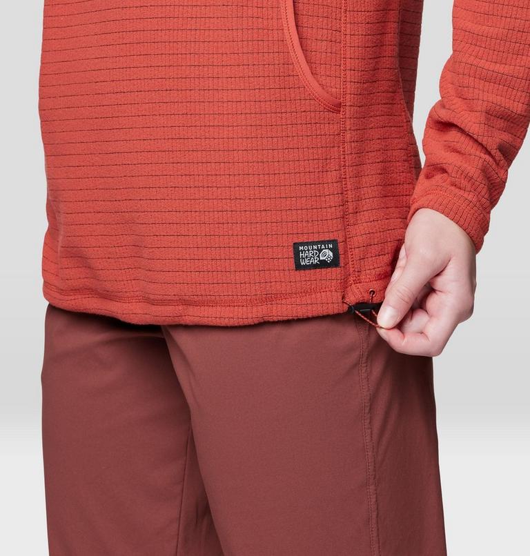 Women's Summit Grid Tunic Hoody, Color: Mars Red, image 5