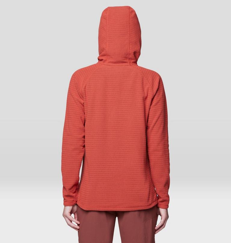 Women's Summit Grid Tunic Hoody, Color: Mars Red, image 2