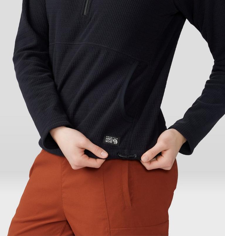 Chandail à capuchon avec demi-fermeture éclair Summit Grid Femme, Color: Black, image 5